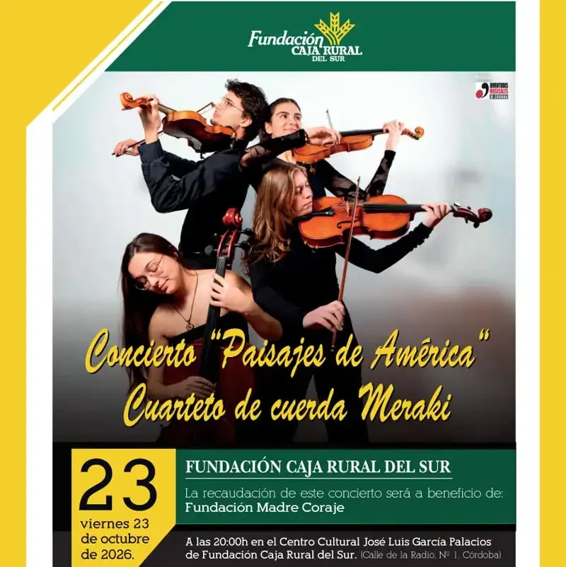 Concierto «Paisajes de América» con el Cuarteto Meraki