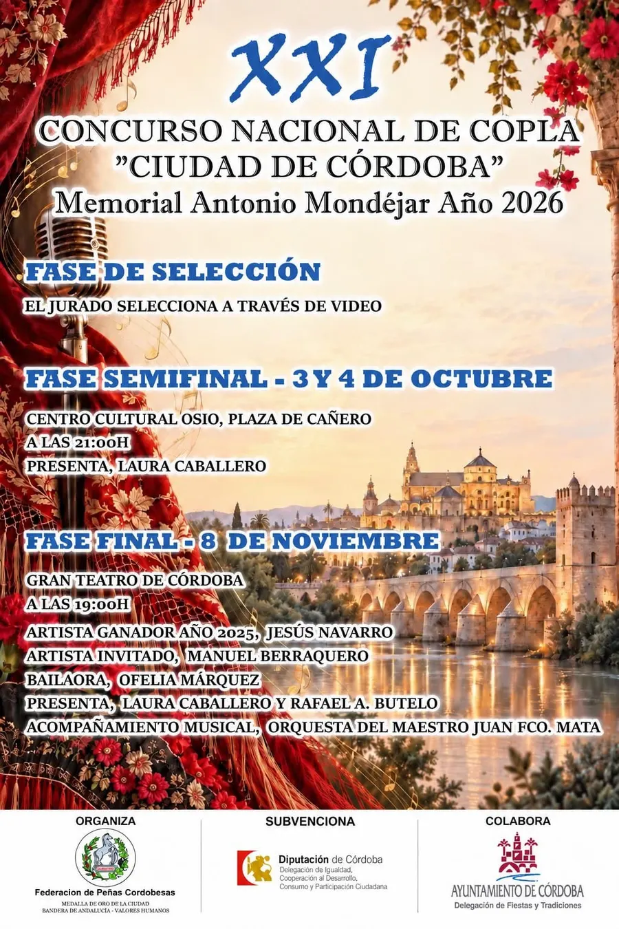XXI Concurso Nacional de Copla «Ciudad de Córdoba». Fase final