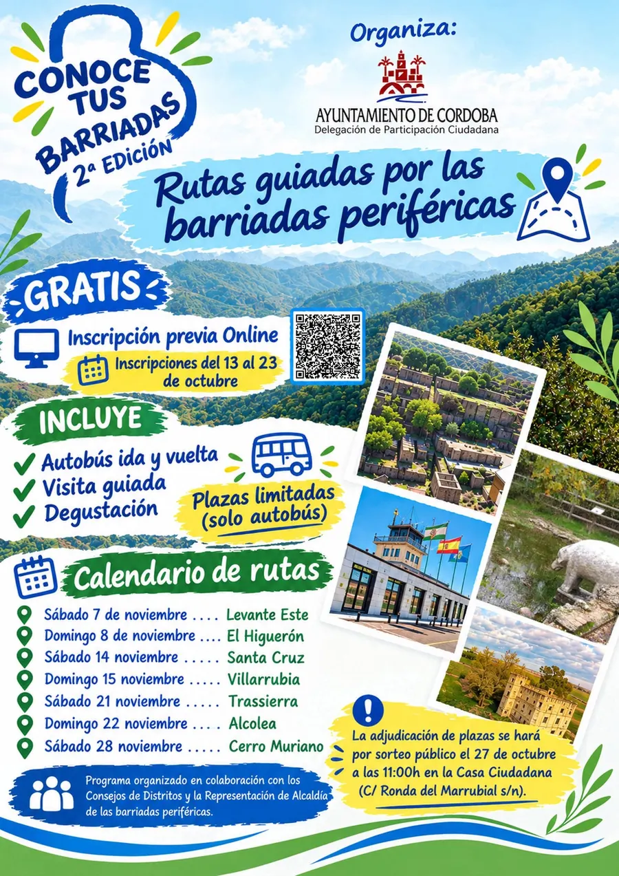 Conoce tus Barriadas 2026: rutas guiadas gratis por las barriadas periféricas
