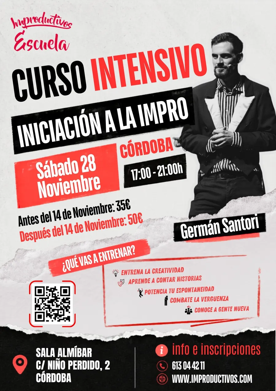 Curso intensivo de iniciación a la impro, con Improductivos