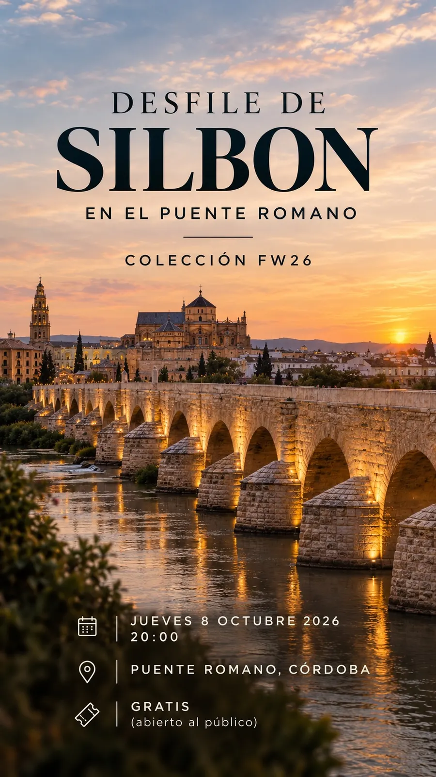 Desfile de Silbon en el Puente Romano