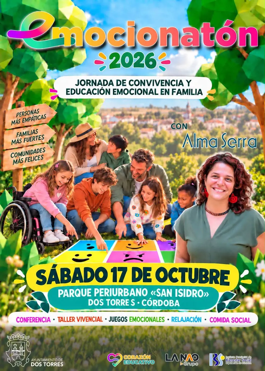 Émotionnaton 2026 à Dos Torres : journée d'éducation émotionnelle en famille