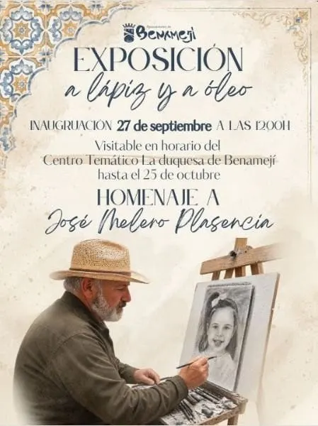 «A lápiz y a óleo»: homenaje a José Melero Plasencia