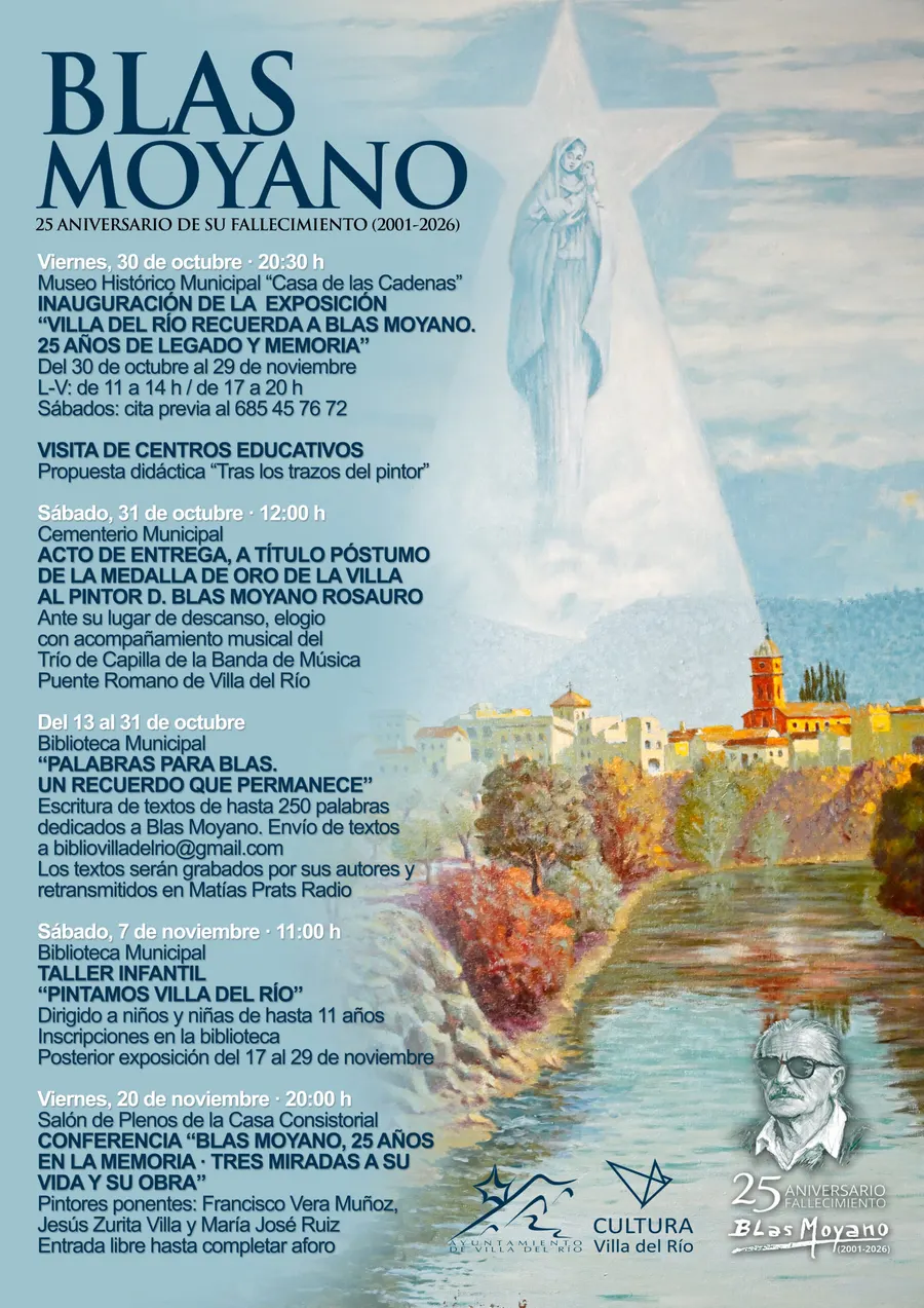 «Villa del Río recuerda a Blas Moyano. 25 años de legado y memoria»