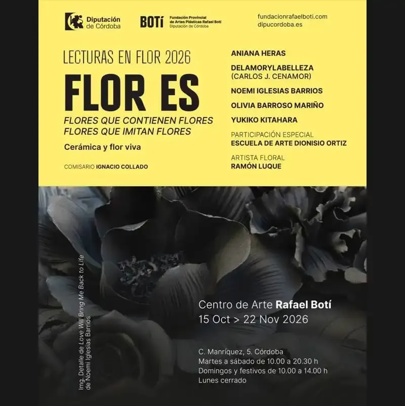 «Flor Es»: cerámica y flor viva en el Centro de Arte Rafael Botí