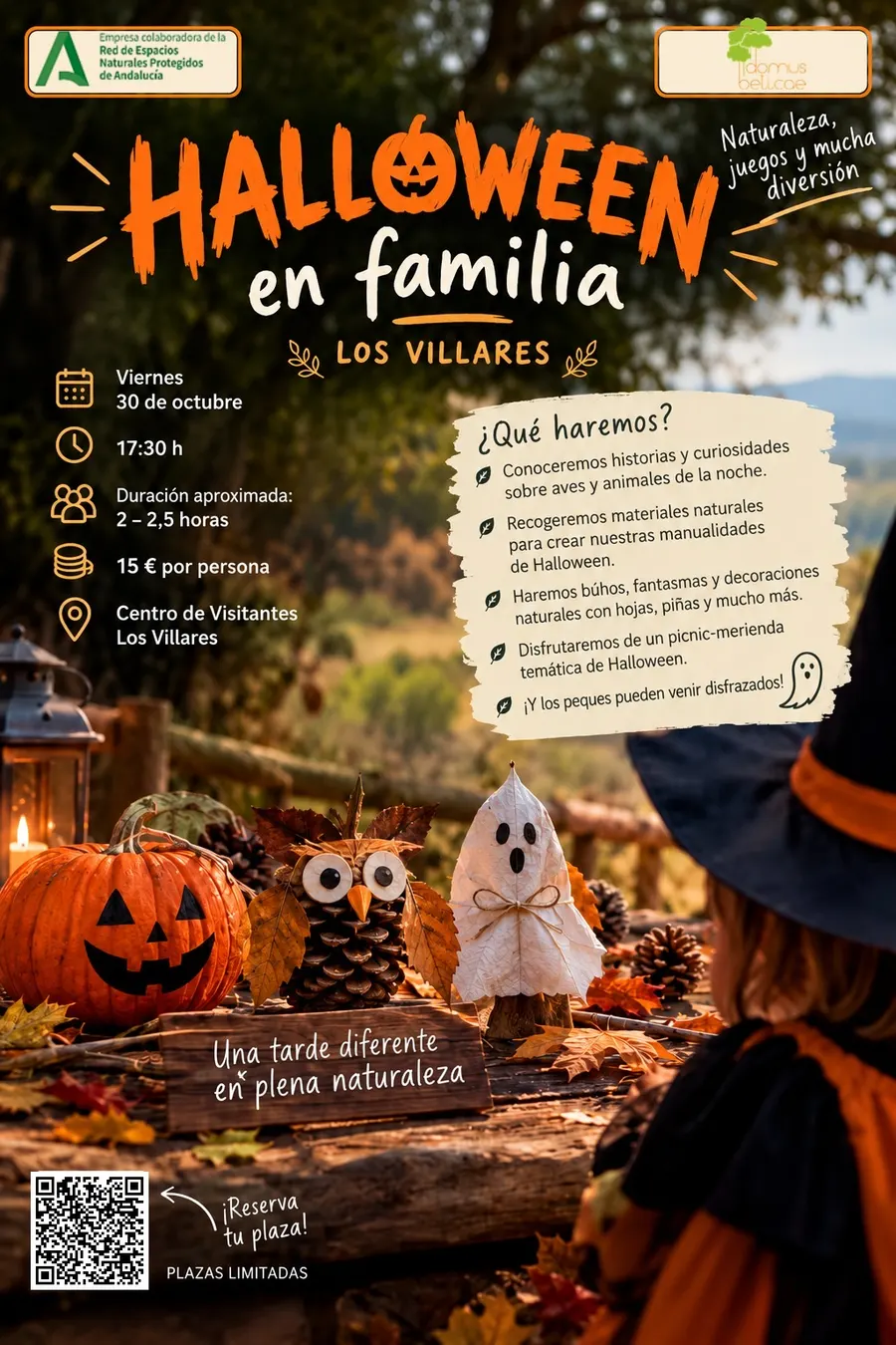 Halloween en familia en Los Villares