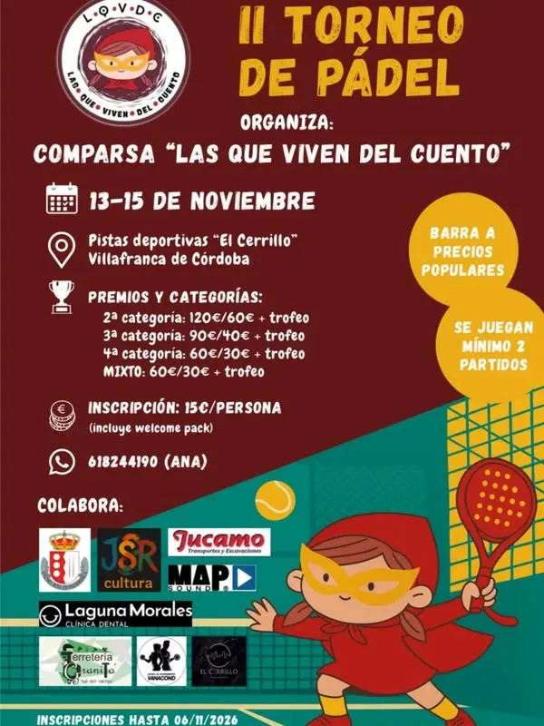2nd Villafranca de Córdoba Pádel Tournament