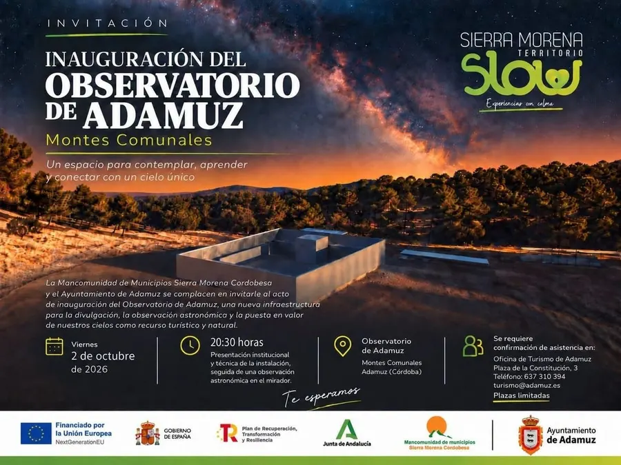 Inauguración del Observatorio de Adamuz