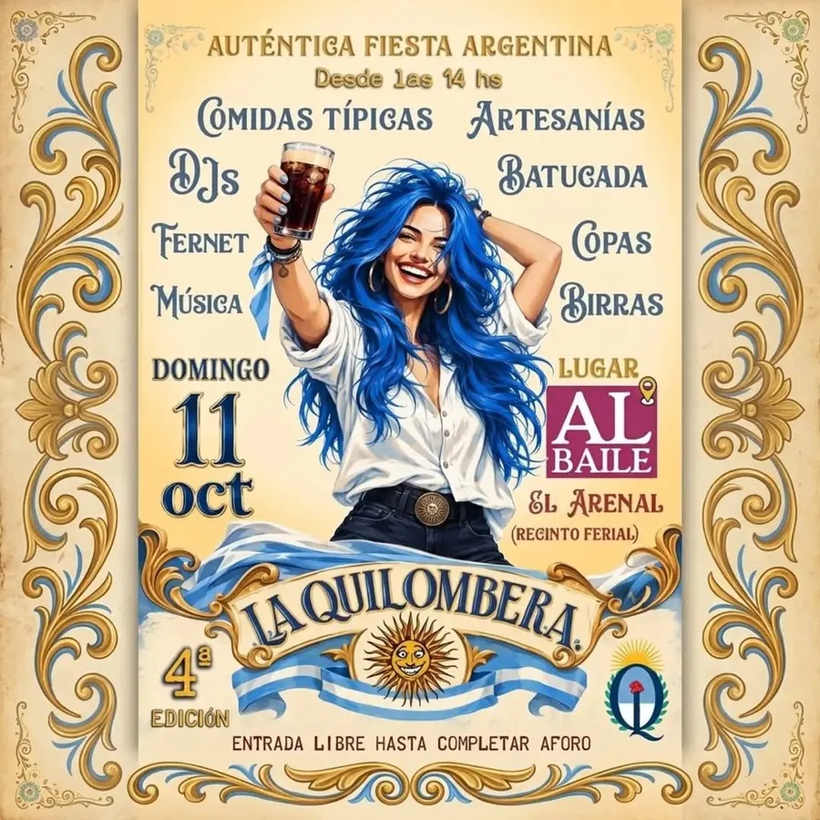 La Quilombera, fiesta de la comunidad argentina