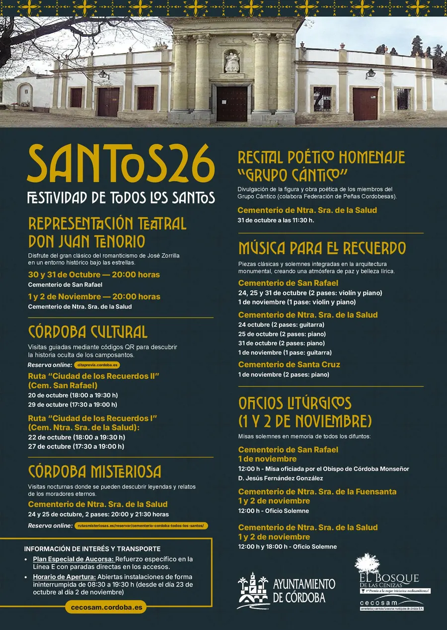 Misas de Todos los Santos en los cementerios de Córdoba