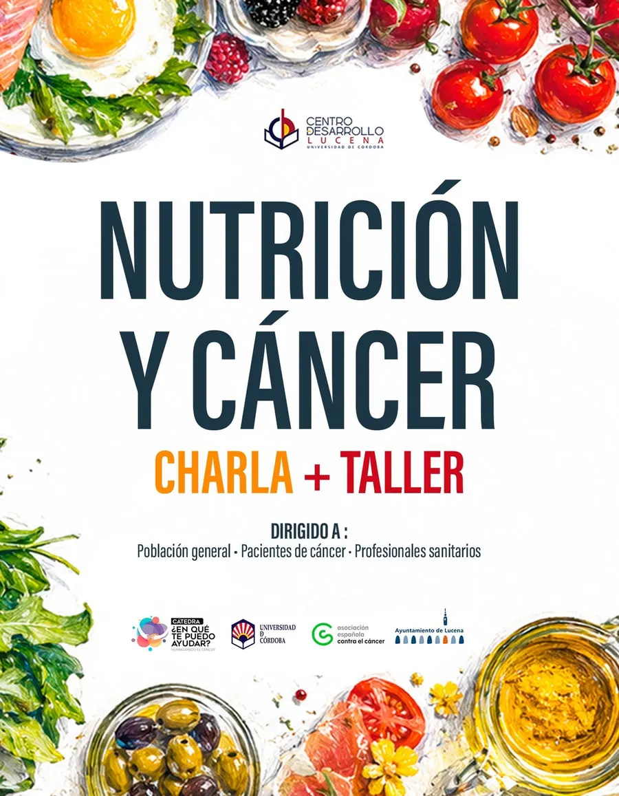 Nutrición y Cáncer: charla y taller en Lucena