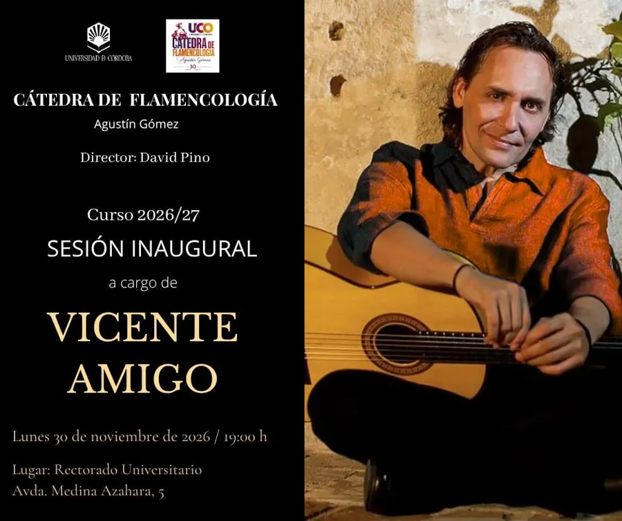 Vicente Amigo abre el XXX aniversario de la Cátedra de Flamencología