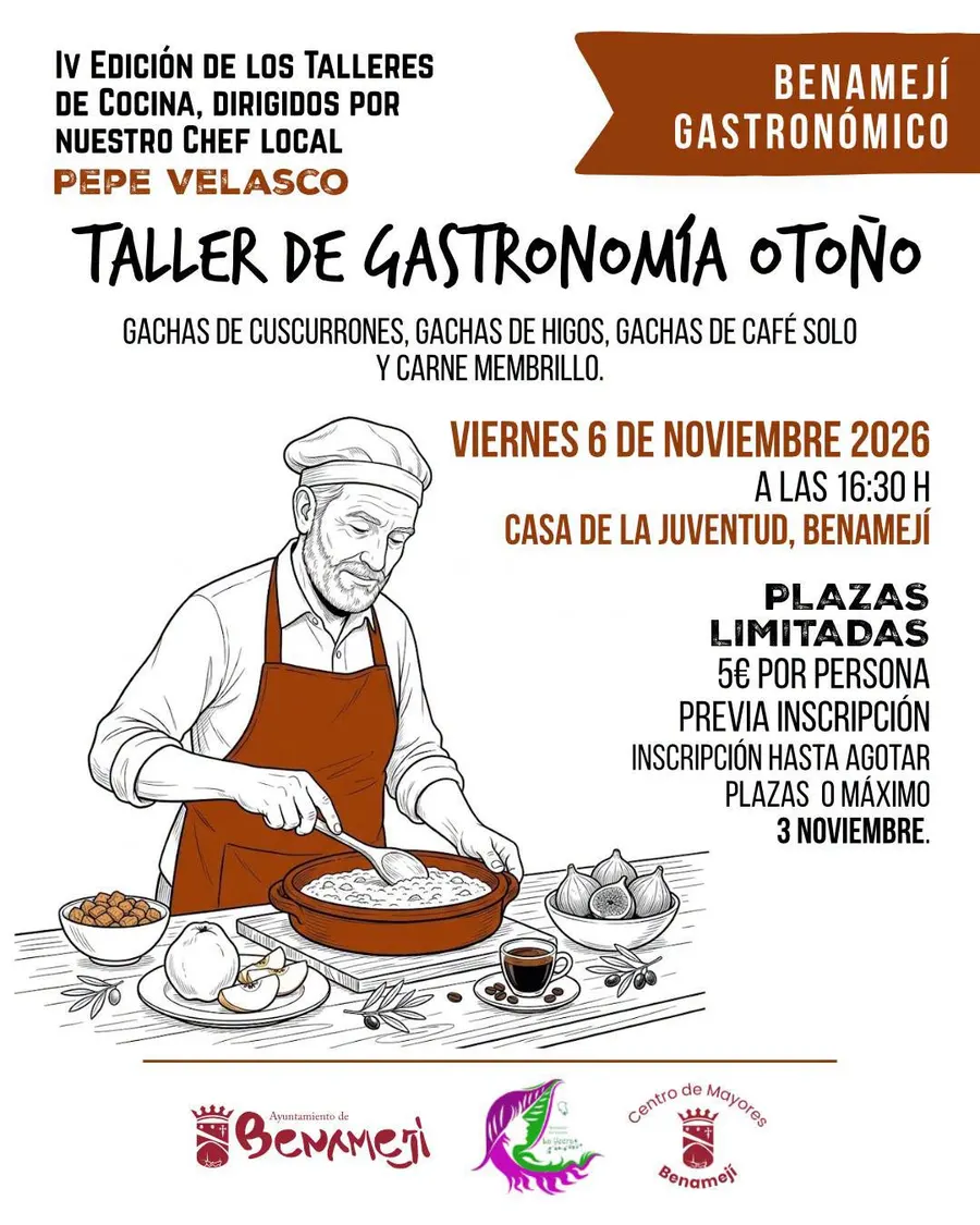 Taller de Gastronomía de Otoño en Benamejí
