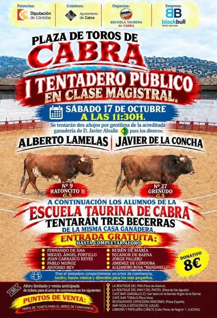 I Tentadero Público en Clase Magistral de Cabra