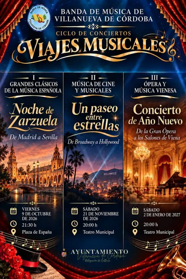 A Walk Among Stars: From Broadway to Hollywood, with the Villanueva de Córdoba Music Band
