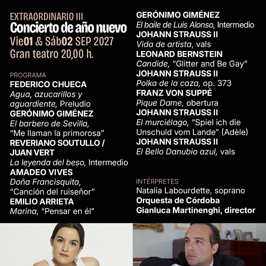 Cartel de Concierto de Año Nuevo
