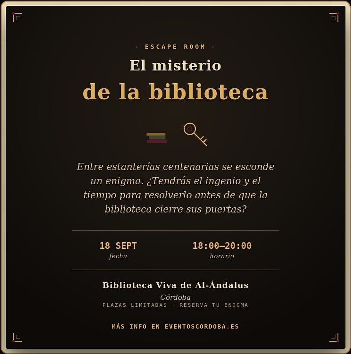 Cartel de El misterio de la biblioteca