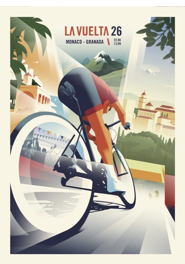 Cartel de La Vuelta Ciclista a España en Córdoba
