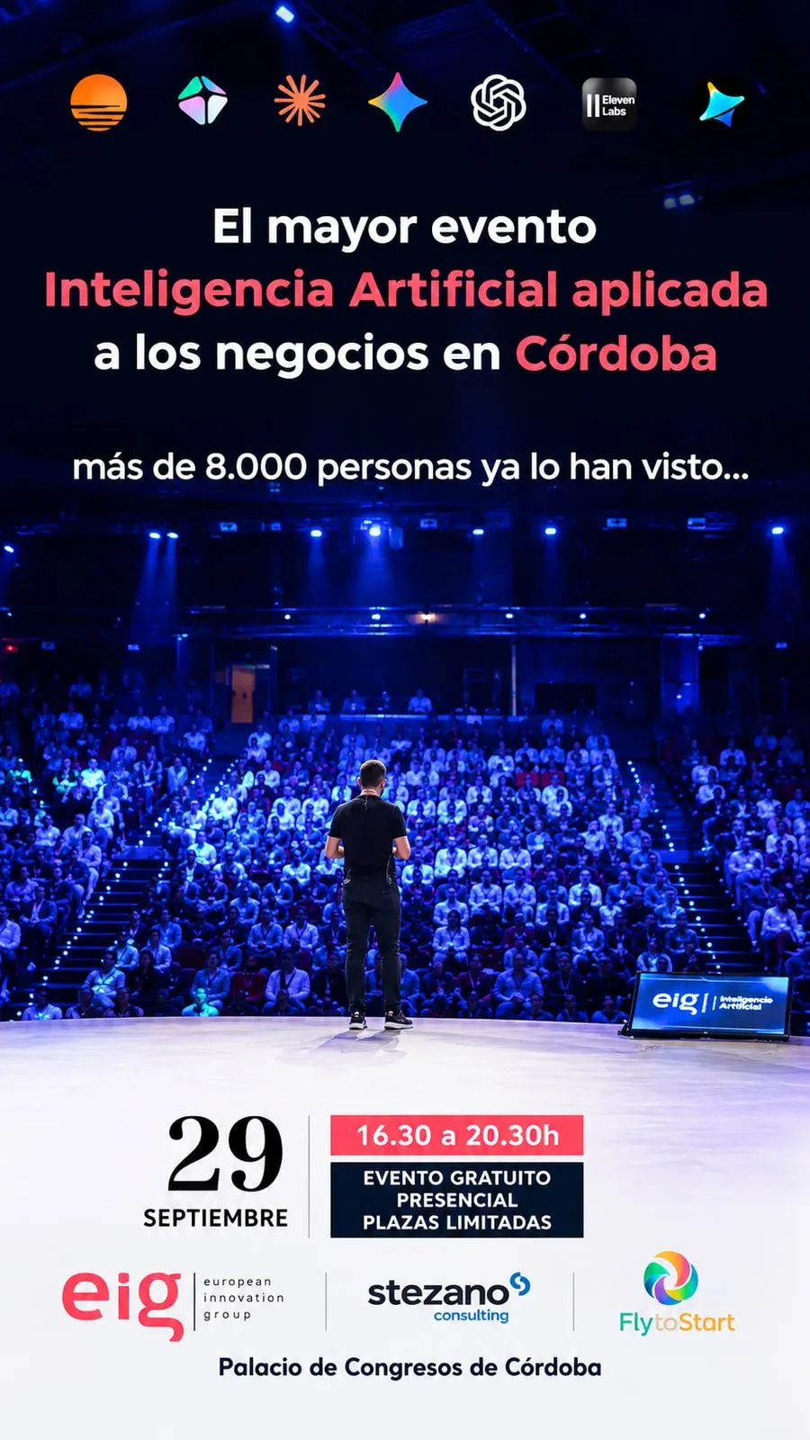 Cartel de Inteligencia artificial aplicada a los negocios