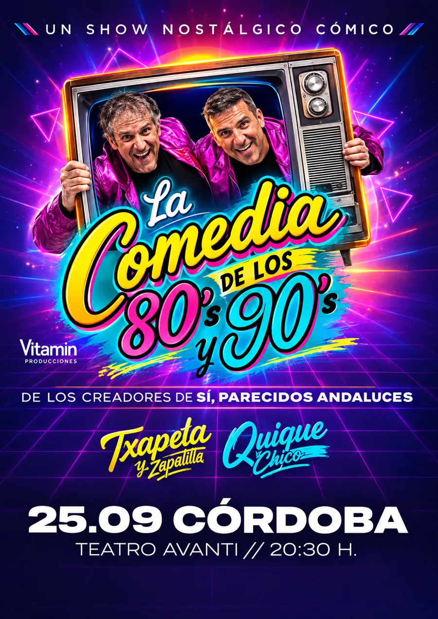 Cartel de La Comedia de los 80 y 90