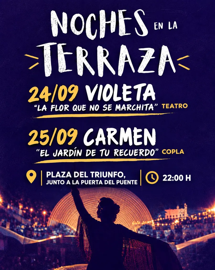 Cartel de Noches en la Terraza: cierre de temporada