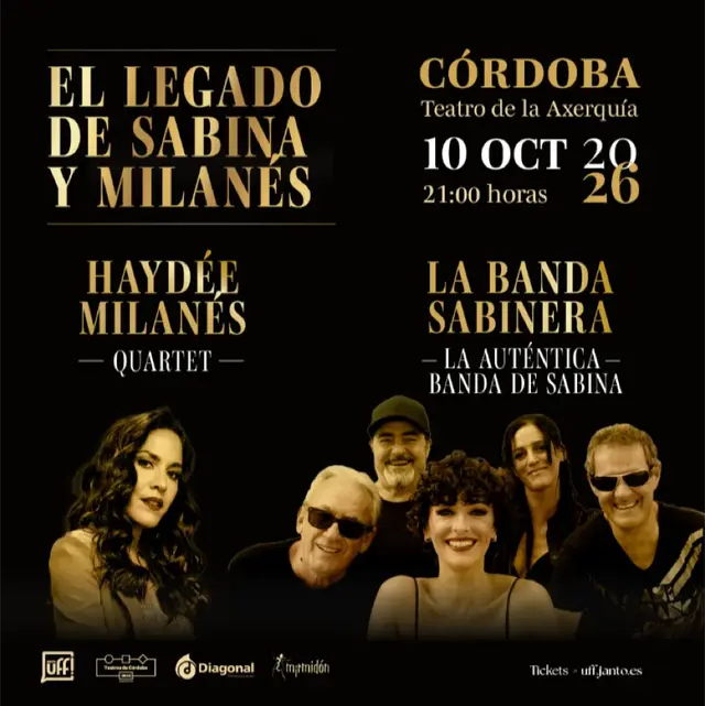 Cartel de El legado de Sabina y Milanés